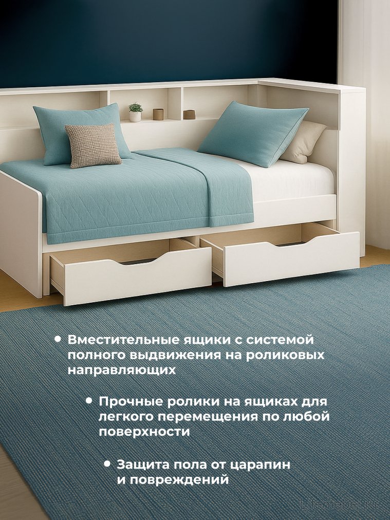 Тахта Амер 80х190 белая