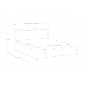 Односпальная кровать Bergamo