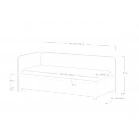 Односпальная кровать Capri L