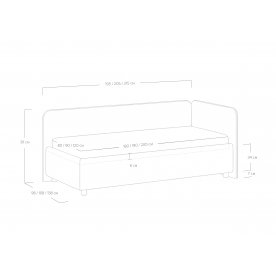 Односпальная кровать Capri R