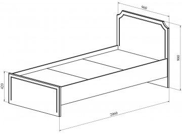 Односпальная кровать ДримСтар ДС-50