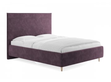 Односпальная кровать Eveline лаванда микровелюр