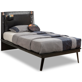 Односпальная кровать Line Dark Metal