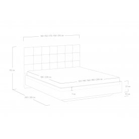 Односпальная кровать Luiza