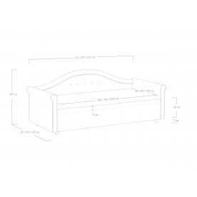 Односпальная кровать Maria