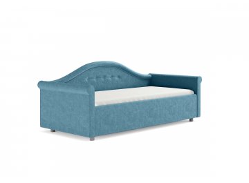 Односпальная кровать Maria голубой рогожка
