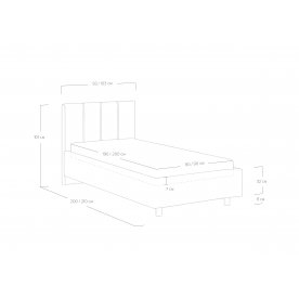 Односпальная кровать Prato