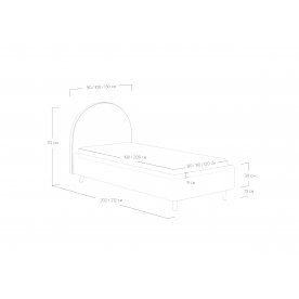 Односпальная кровать Roxy