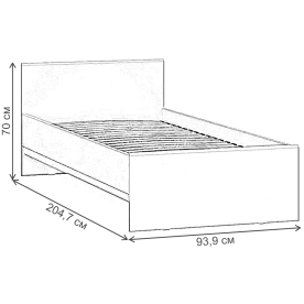 Односпальная кровать Рунтроп