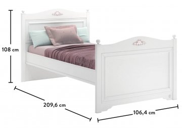 Односпальная кровать Rustic