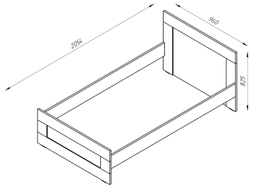 Односпальная кровать Сириус