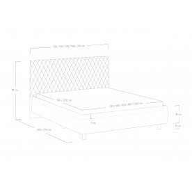 Односпальная кровать Stella