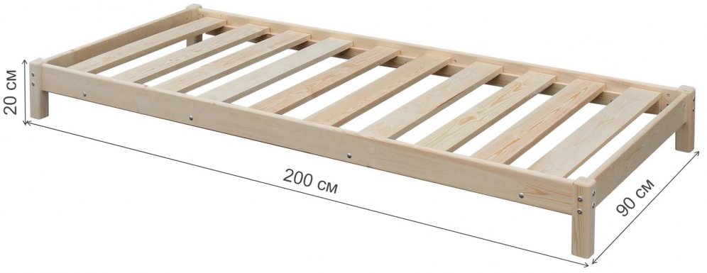 Односпальная кровать Денби 80х190