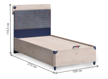 Односпальная кровать Line Trio