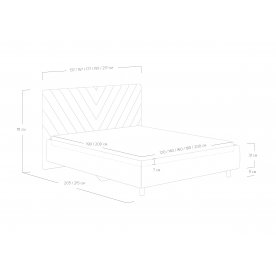Односпальная кровать Vivien