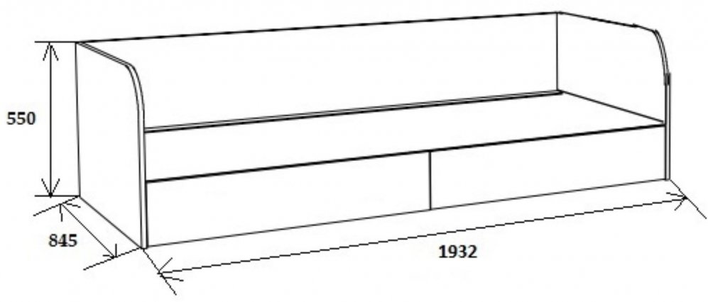 Софа Астра дуб молочный