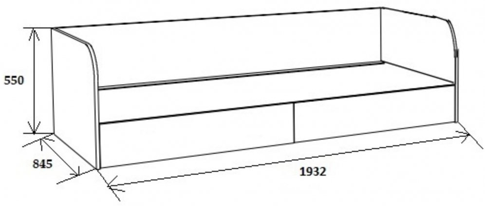 Софа Астра дуб сонома / розовый