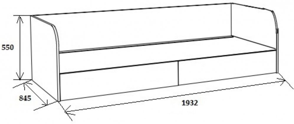 Софа Астра дуб сонома / дуб шамони