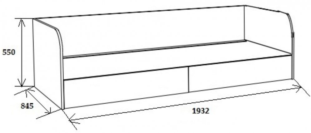 Софа Астра венге / железный камень