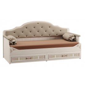 Софа Флоренция 11.07 80х190 ясень анкор мх 1879 / велутто 16 платиновый / лайт 10