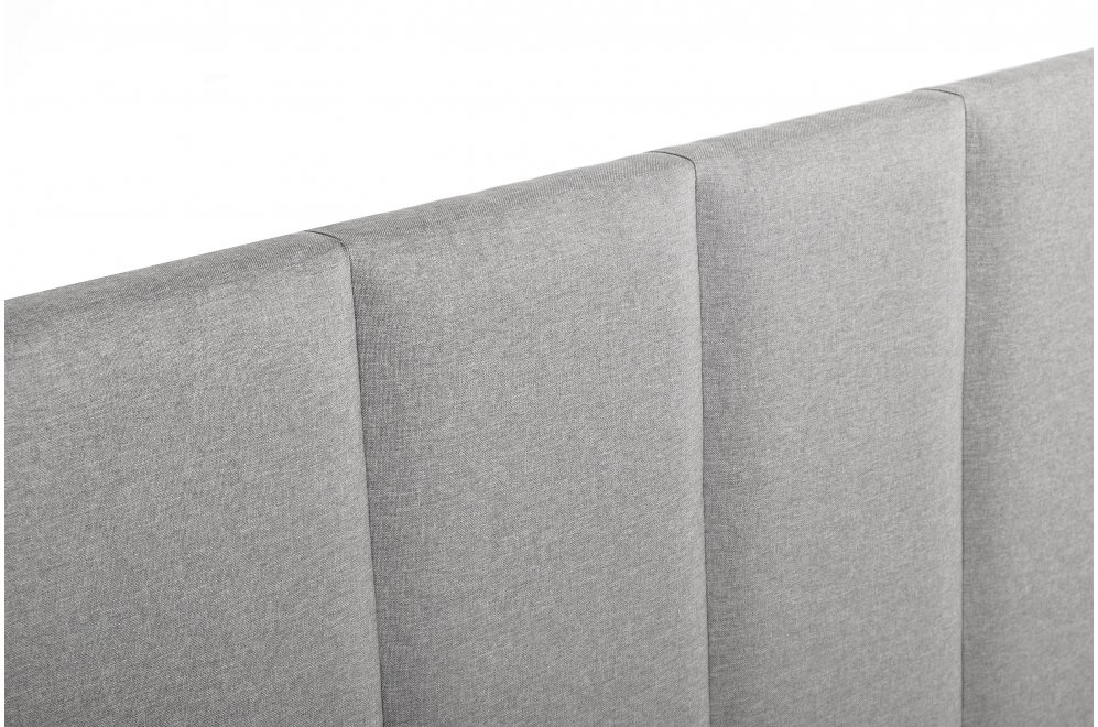 Полутораспальная кровать Афродита-3 140х200 с ПМ светло-серый велюр bingo ash