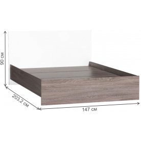 Полутораспальная кровать Кэт-6 ЛДСП 017