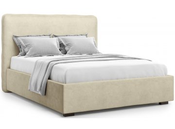 Полутораспальная кровать Brachano 140 бежевый велюр (velutto 17)