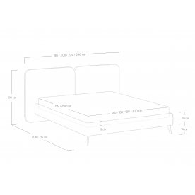 Полутораспальная кровать Brooklyn