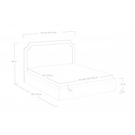 Полутораспальная кровать Eliot