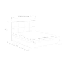 Полутораспальная кровать Helga