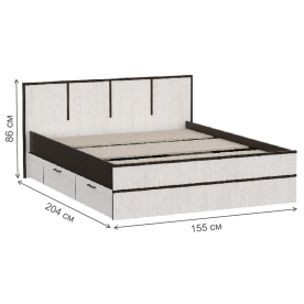 Полутораспальная кровать Карелия