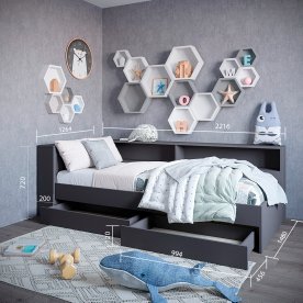 Полутораспальная кровать Ксения