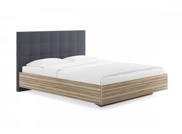 Односпальная кровать Luiza графитовый диагональ