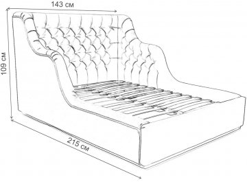 Полутораспальная кровать Мирабель