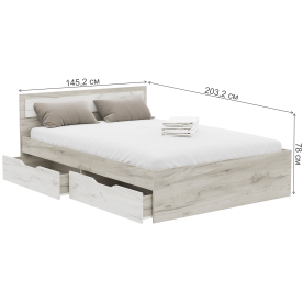 Полутораспальная кровать Муза КР 605