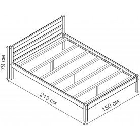 Полутораспальная кровать Рино