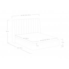 Полутораспальная кровать Samanta