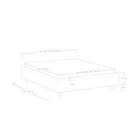 Полутораспальная кровать Scandinavia