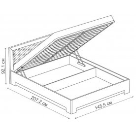 Полутораспальная кровать Трейв Нео 1