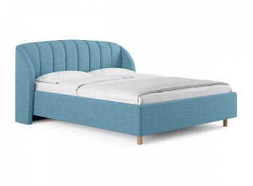Полутораспальная кровать Valencia голубой рогожка