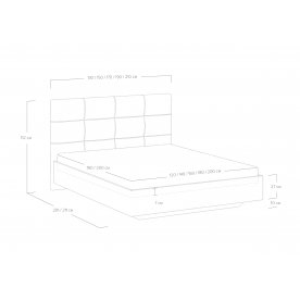 Полутораспальная кровать Victoria