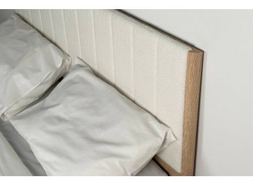 Полутораспальная кровать Юлия 140x200 см дуб сонома / белый