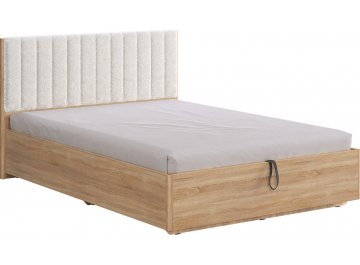 Полутораспальная кровать Юлия 140x200 см дуб сонома / белый