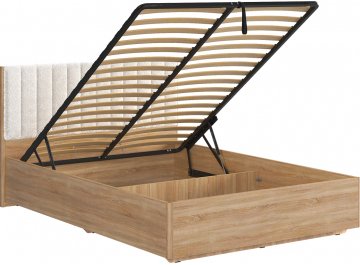 Полутораспальная кровать Юлия 140 х 200 см дуб сонома / белый