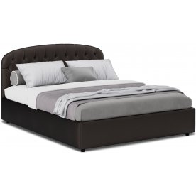 Двуспальная кровать Бьянка 1207 160х200 см с основанием коричневый с матрасом