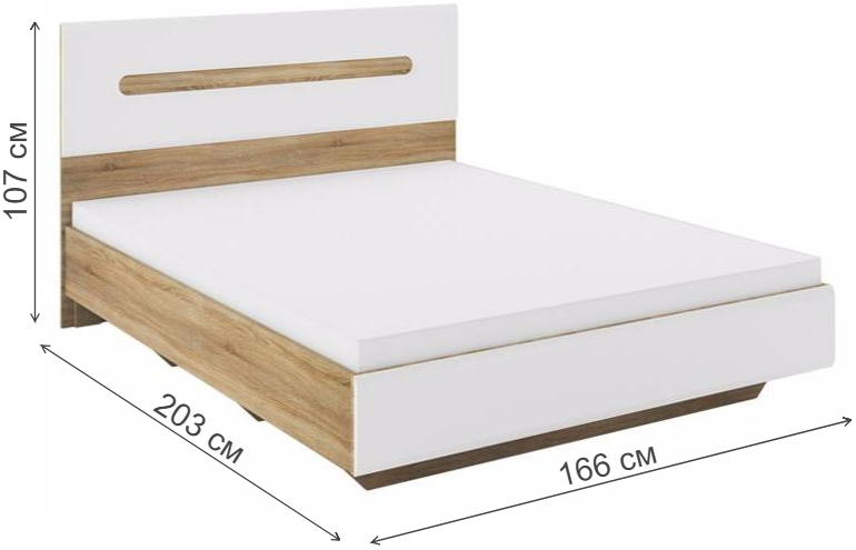 Кровать Леонардо МН-026-10 с матрасом