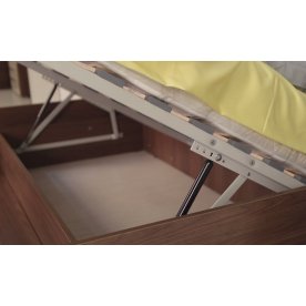 Кровать Вирджиния ТД 233.01.12 с ПМ орех вирджиния / бежевый с матрасом