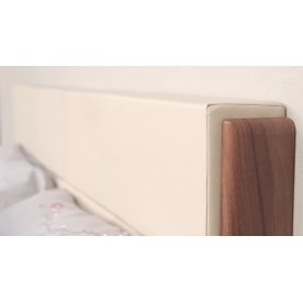 Кровать Вирджиния ТД 233.01.12 с ПМ орех вирджиния / бежевый с матрасом