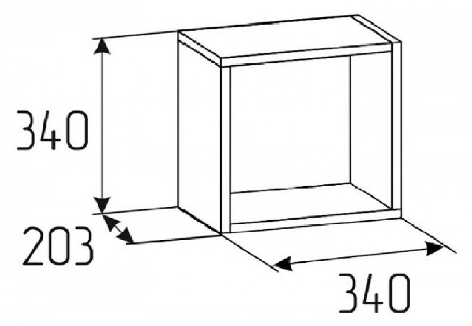 Полка Лойс 98 белая