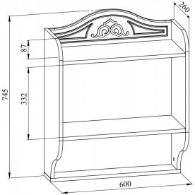 Полка Ассоль плюс АС-15